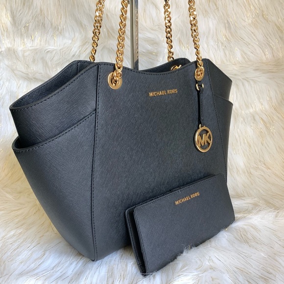 Michael Kors JETSET CHAIN SHOULDER BAG W/WALLET - Picture 3 of 8